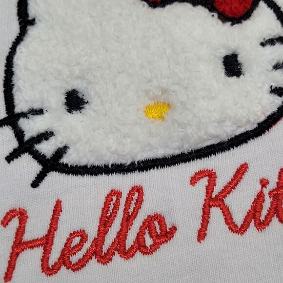 Sanrio Hello-Kitty Shirt Womens Large 21x26 Chenille-Embroidered - Picture 14 of 14